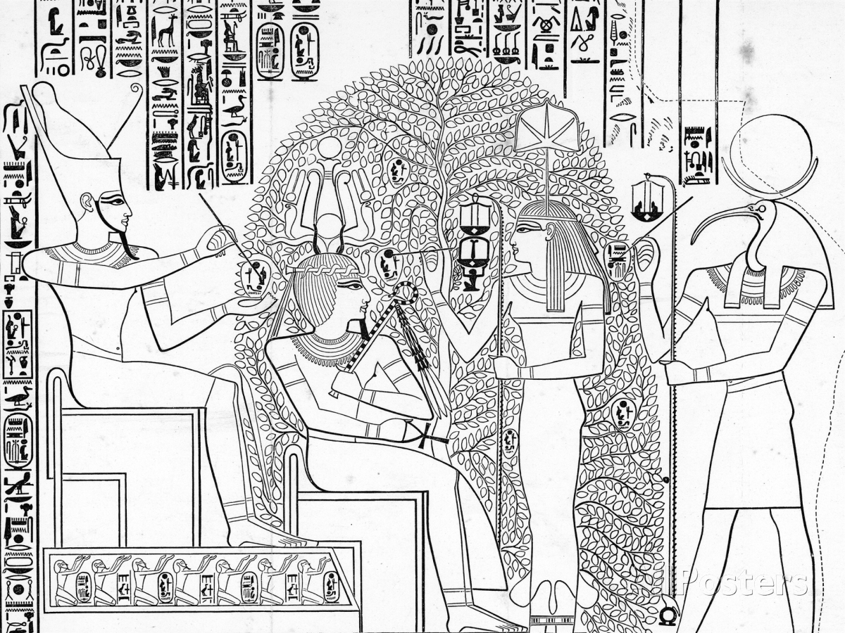 Disegno da colorare: Mitologia Egizia (Dei e Dee) #111224 - Pagine da Colorare Stampabili Gratuite