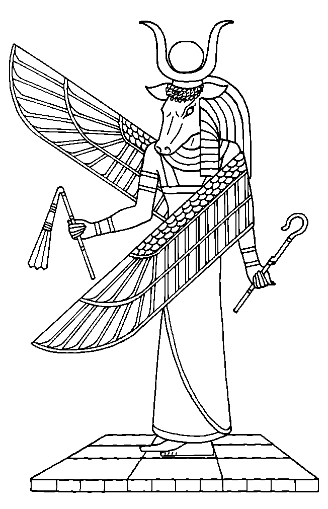 Disegno da colorare: Mitologia Egizia (Dei e Dee) #111304 - Pagine da Colorare Stampabili Gratuite