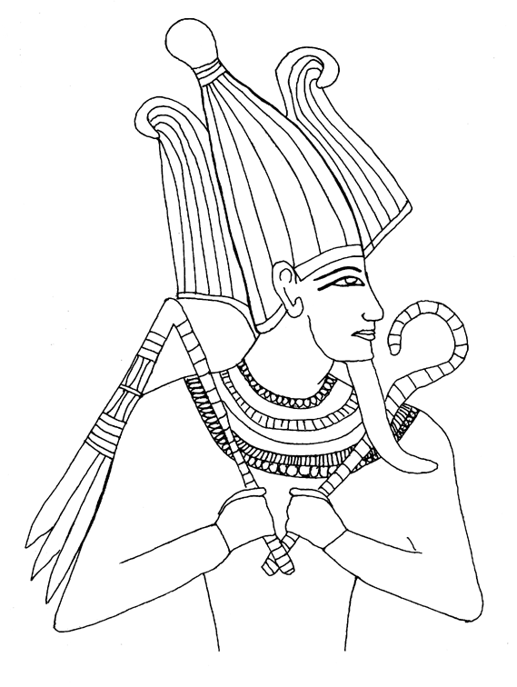 Disegno da colorare: Mitologia Egizia (Dei e Dee) #111325 - Pagine da Colorare Stampabili Gratuite