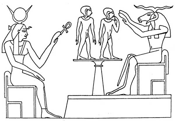 Disegno da colorare: Mitologia Egizia (Dei e Dee) #111403 - Pagine da Colorare Stampabili Gratuite
