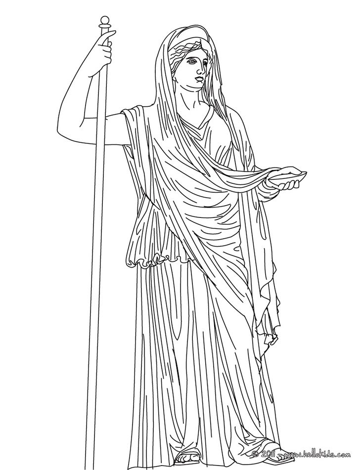 Disegno da colorare: mitologia greca (Dei e Dee) #109643 - Pagine da Colorare Stampabili Gratuite