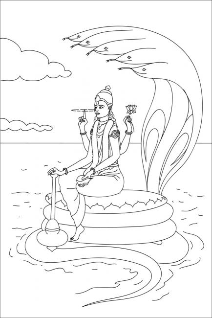 Disegno da colorare: Mitologia indù (Dei e Dee) #109264 - Pagine da Colorare Stampabili Gratuite