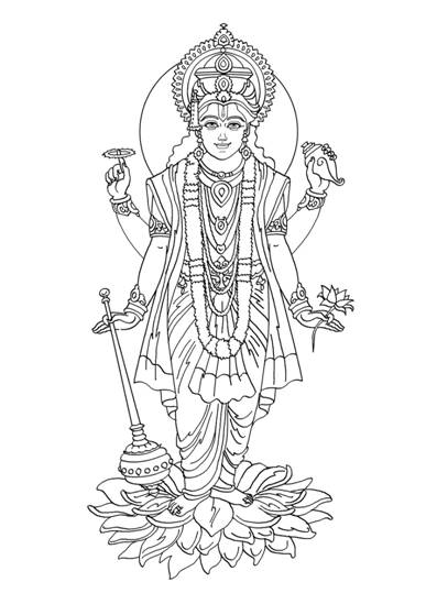 Disegno da colorare: Mitologia indù (Dei e Dee) #109266 - Pagine da Colorare Stampabili Gratuite