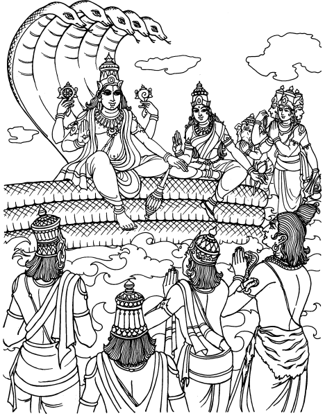 Disegno da colorare: Mitologia indù (Dei e Dee) #109280 - Pagine da Colorare Stampabili Gratuite