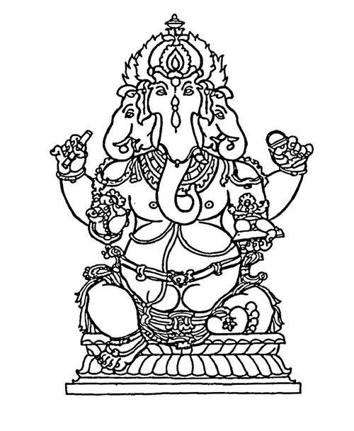 Disegno da colorare: Mitologia indù (Dei e Dee) #109283 - Pagine da Colorare Stampabili Gratuite