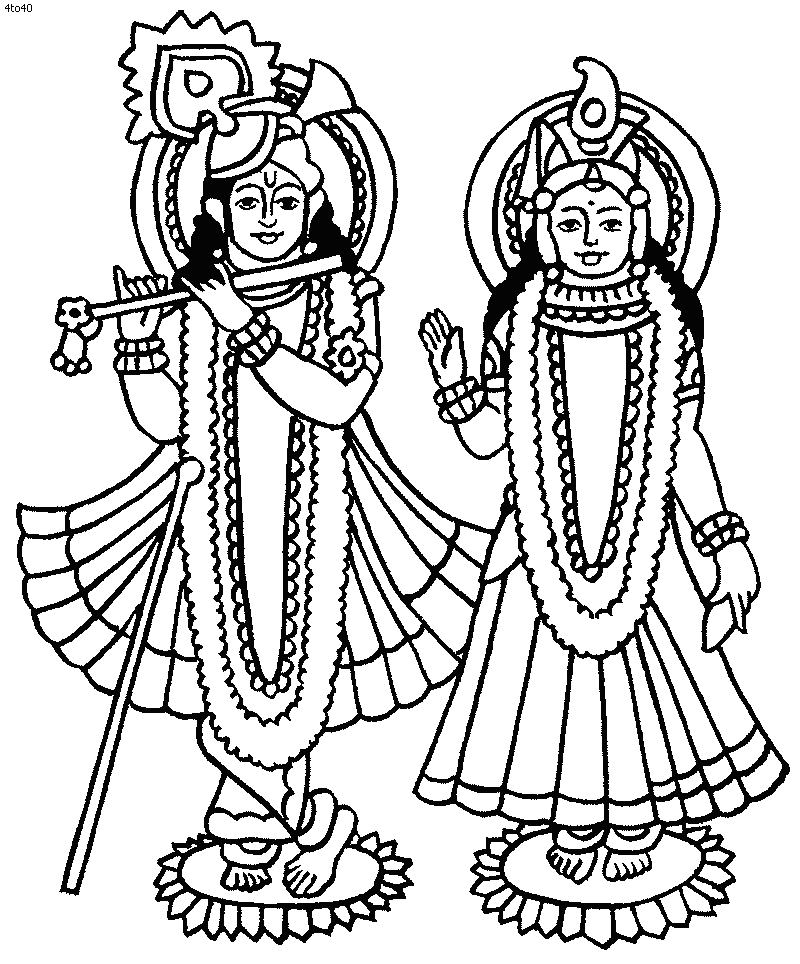 Disegno da colorare: Mitologia indù (Dei e Dee) #109286 - Pagine da Colorare Stampabili Gratuite