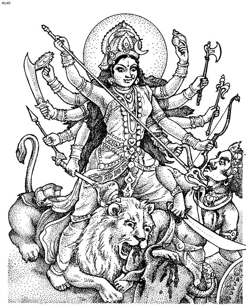 Disegno da colorare: Mitologia indù (Dei e Dee) #109297 - Pagine da Colorare Stampabili Gratuite