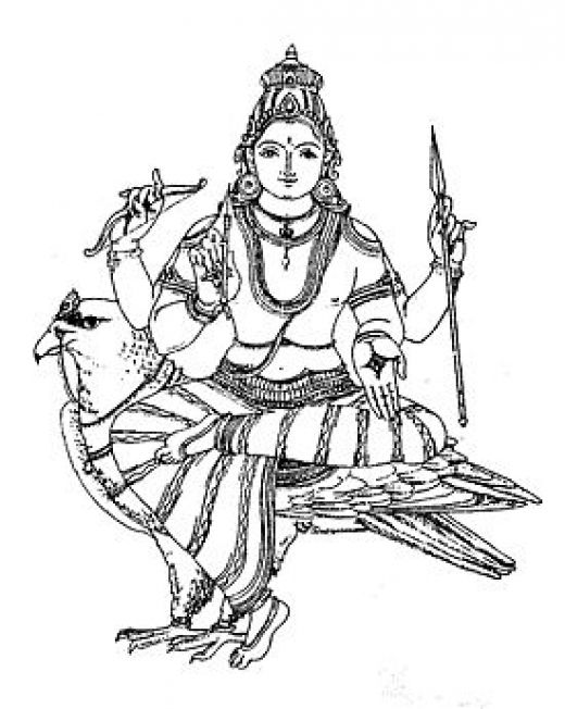 Disegno da colorare: Mitologia indù (Dei e Dee) #109419 - Pagine da Colorare Stampabili Gratuite