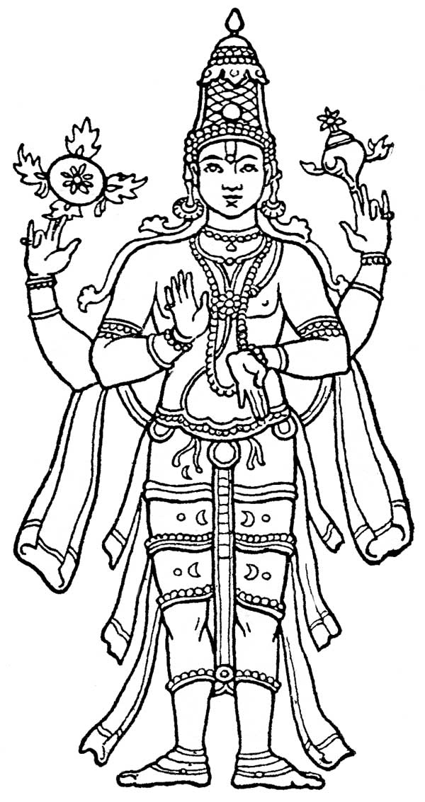 Disegno da colorare: Mitologia indù (Dei e Dee) #109424 - Pagine da Colorare Stampabili Gratuite