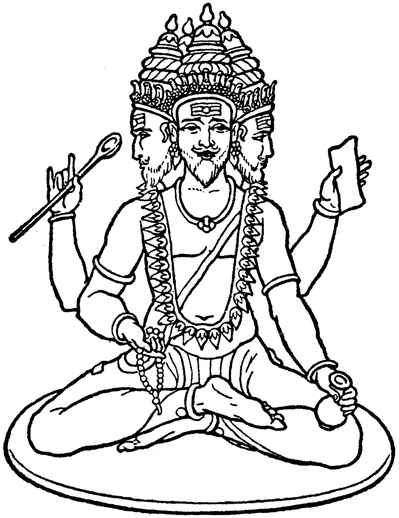 Disegno da colorare: Mitologia indù (Dei e Dee) #109434 - Pagine da Colorare Stampabili Gratuite