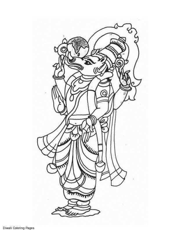 Disegno da colorare: Mitologia indù (Dei e Dee) #109443 - Pagine da Colorare Stampabili Gratuite