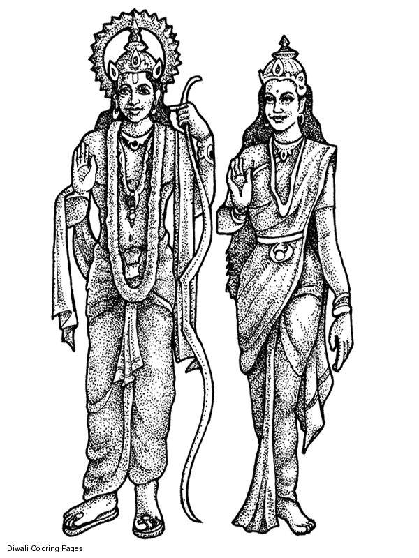 Disegno da colorare: Mitologia indù (Dei e Dee) #109461 - Pagine da Colorare Stampabili Gratuite