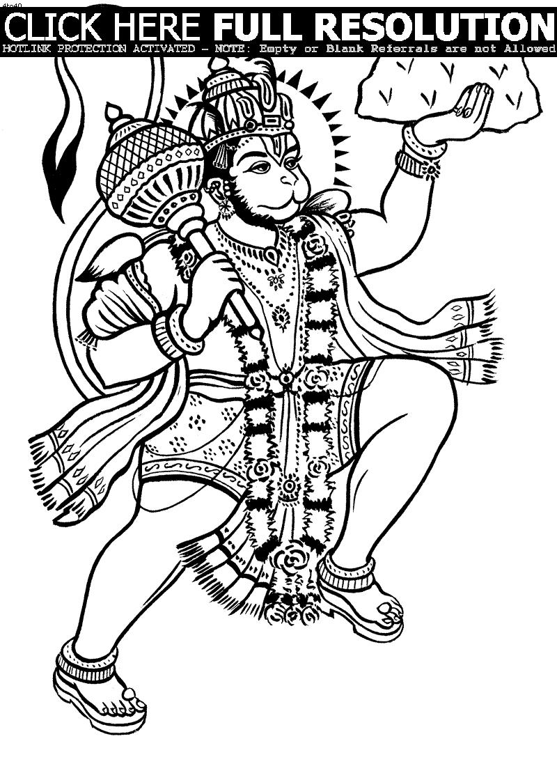 Disegno da colorare: Mitologia indù (Dei e Dee) #109474 - Pagine da Colorare Stampabili Gratuite