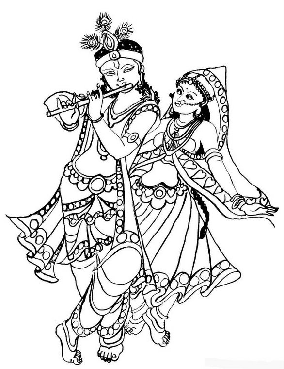 Disegno da colorare: Mitologia indù (Dei e Dee) #109482 - Pagine da Colorare Stampabili Gratuite