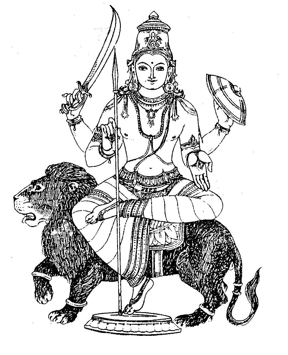 Disegno da colorare: Mitologia indù (Dei e Dee) #109514 - Pagine da Colorare Stampabili Gratuite
