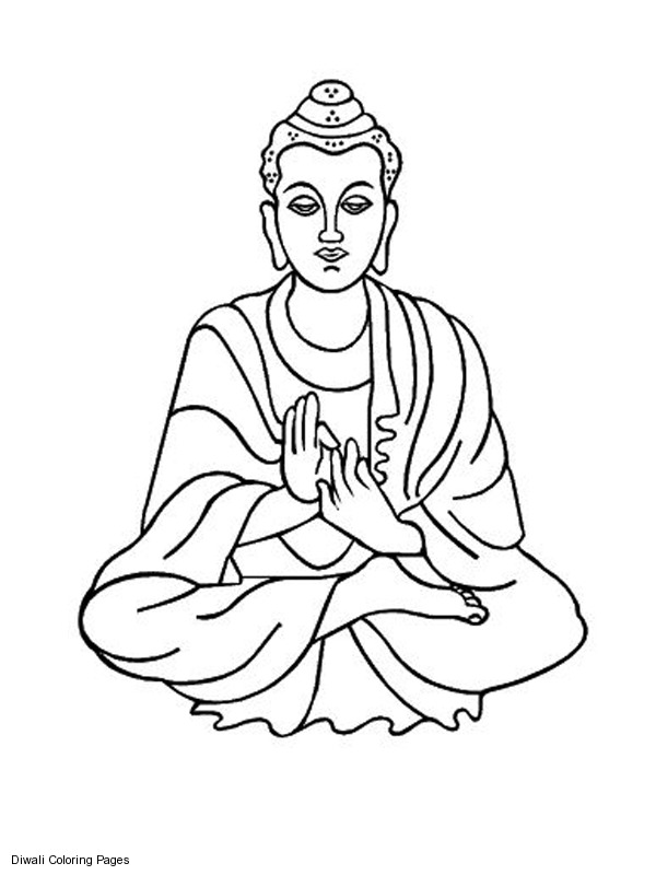 Disegno da colorare: Mitologia indù: Buddha (Dei e Dee) #89506 - Pagine da Colorare Stampabili Gratuite