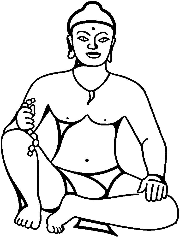 Disegno da colorare: Mitologia indù: Buddha (Dei e Dee) #89507 - Pagine da Colorare Stampabili Gratuite