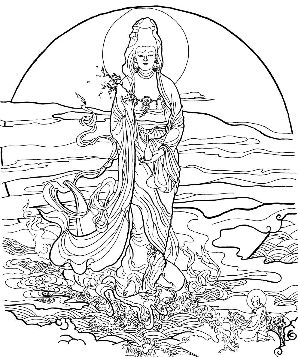 Disegno da colorare: Mitologia indù: Buddha (Dei e Dee) #89508 - Pagine da Colorare Stampabili Gratuite