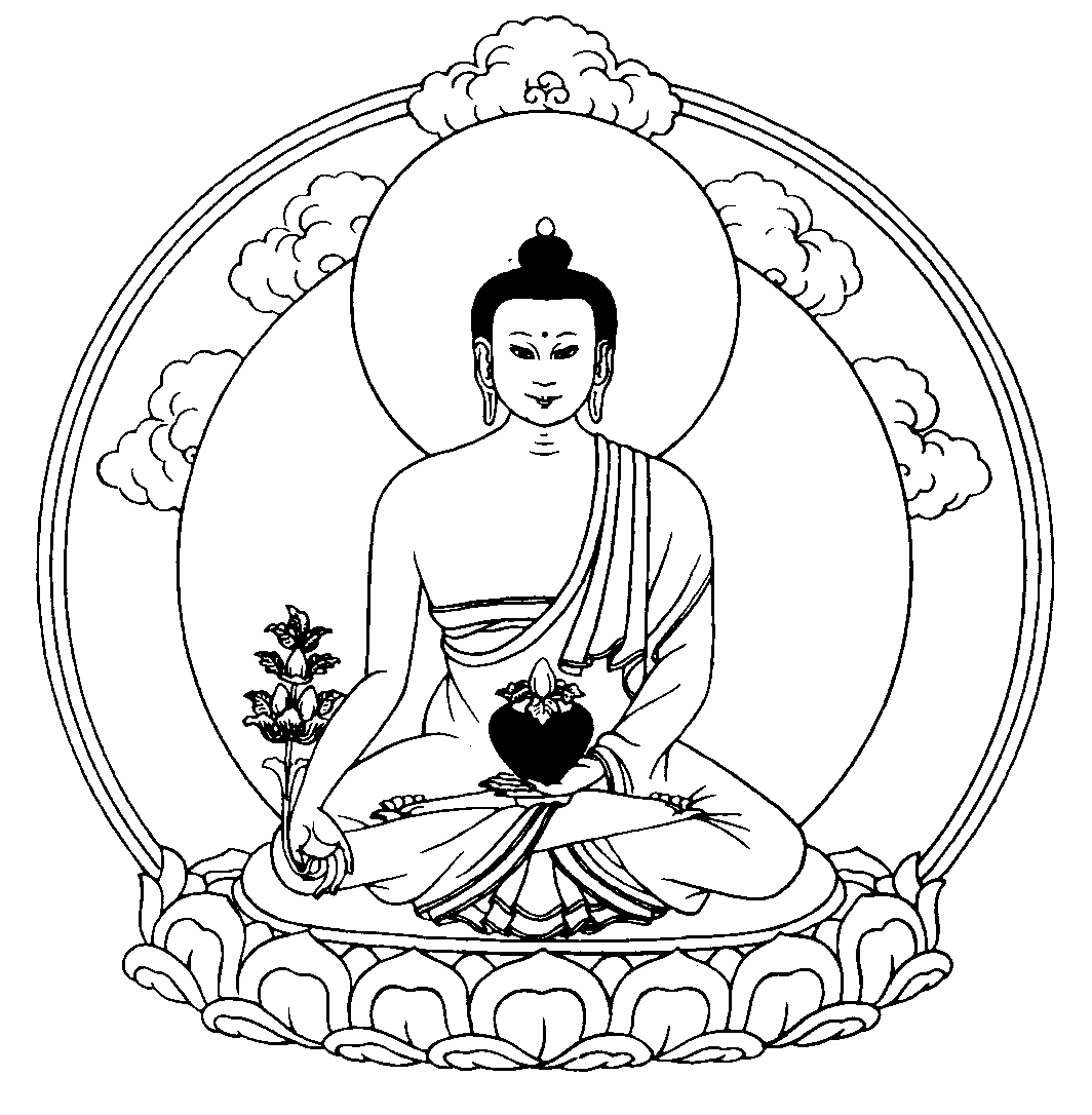 Disegno da colorare: Mitologia indù: Buddha (Dei e Dee) #89522 - Pagine da Colorare Stampabili Gratuite