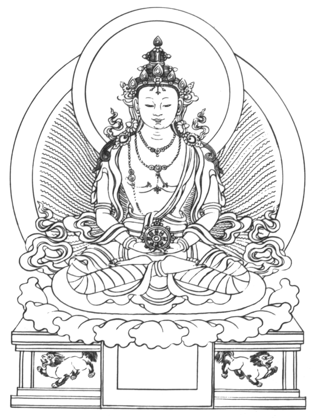 Disegno da colorare: Mitologia indù: Buddha (Dei e Dee) #89533 - Pagine da Colorare Stampabili Gratuite