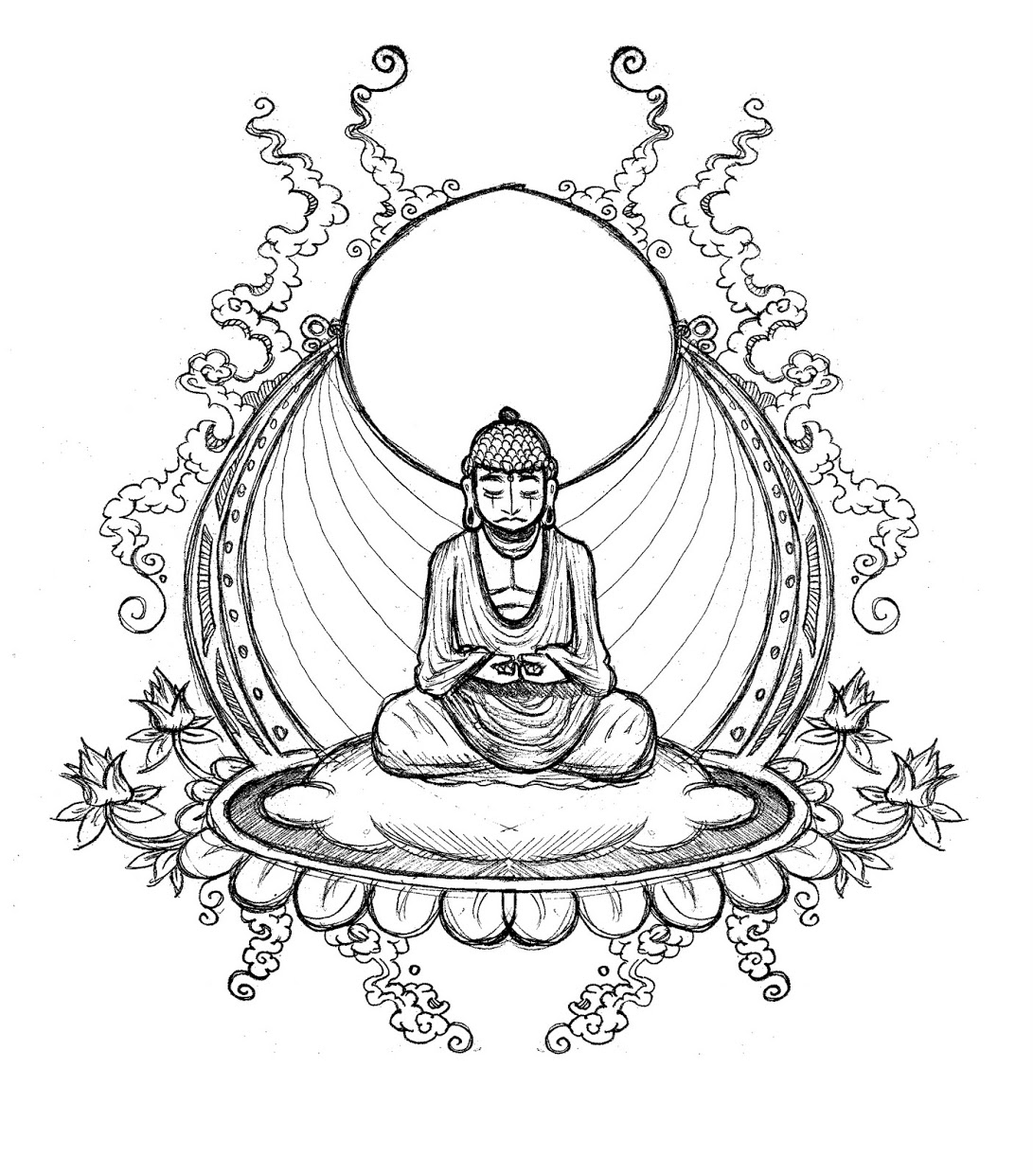 Disegno da colorare: Mitologia indù: Buddha (Dei e Dee) #89537 - Pagine da Colorare Stampabili Gratuite