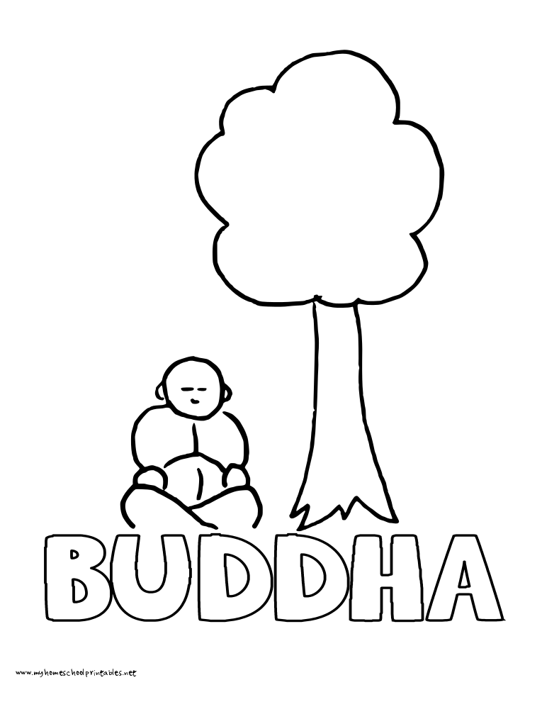 Disegno da colorare: Mitologia indù: Buddha (Dei e Dee) #89538 - Pagine da Colorare Stampabili Gratuite