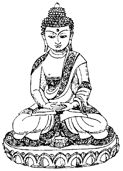Disegno da colorare: Mitologia indù: Buddha (Dei e Dee) #89549 - Pagine da Colorare Stampabili Gratuite
