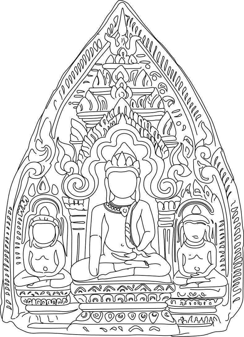 Disegno da colorare: Mitologia indù: Buddha (Dei e Dee) #89560 - Pagine da Colorare Stampabili Gratuite