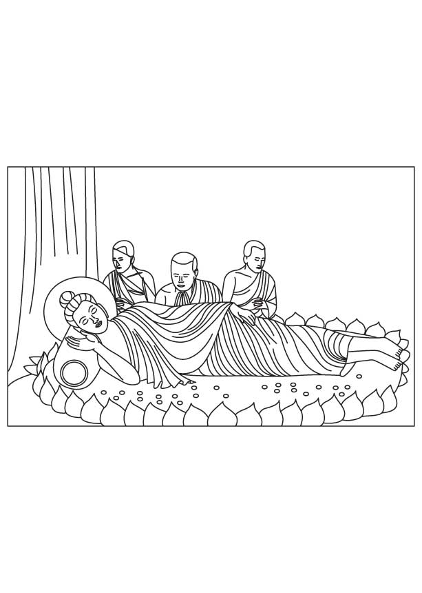 Disegno da colorare: Mitologia indù: Buddha (Dei e Dee) #89568 - Pagine da Colorare Stampabili Gratuite