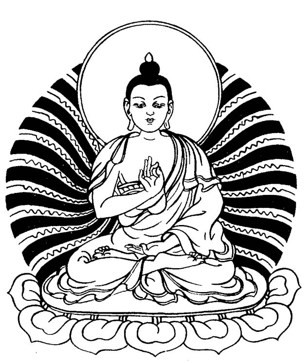 Disegno da colorare: Mitologia indù: Buddha (Dei e Dee) #89576 - Pagine da Colorare Stampabili Gratuite