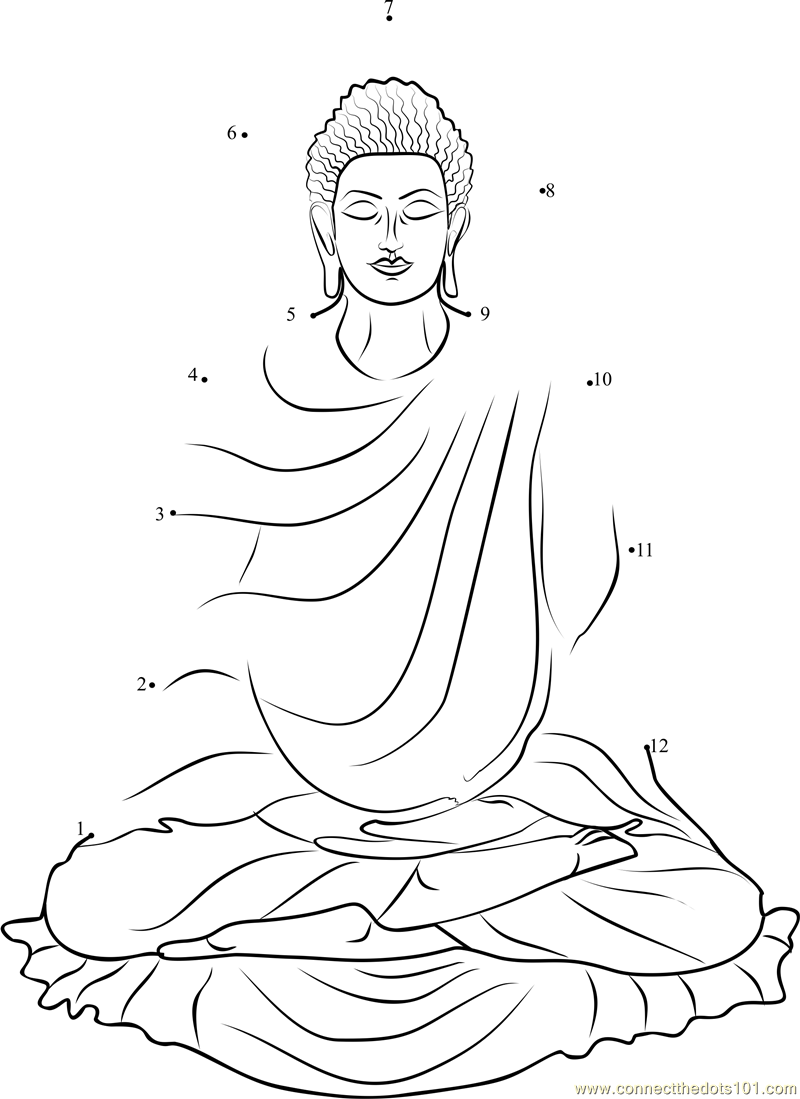 Disegno da colorare: Mitologia indù: Buddha (Dei e Dee) #89608 - Pagine da Colorare Stampabili Gratuite