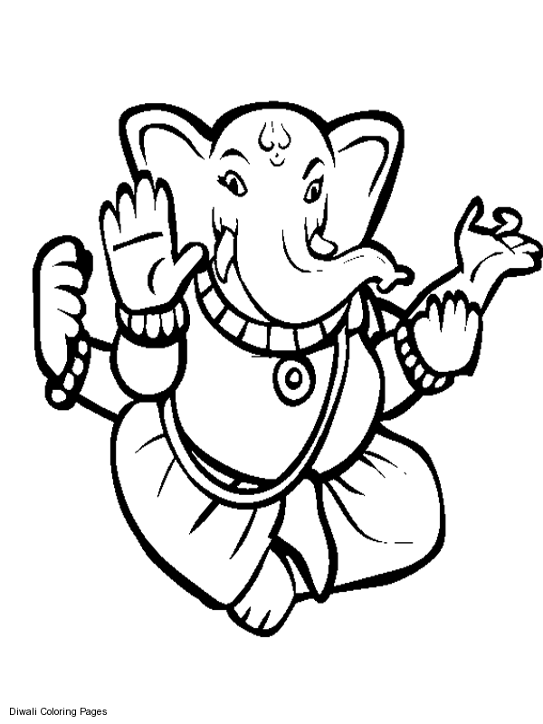Disegno da colorare: Mitologia indù: Ganesh (Dei e Dee) #96855 - Pagine da Colorare Stampabili Gratuite