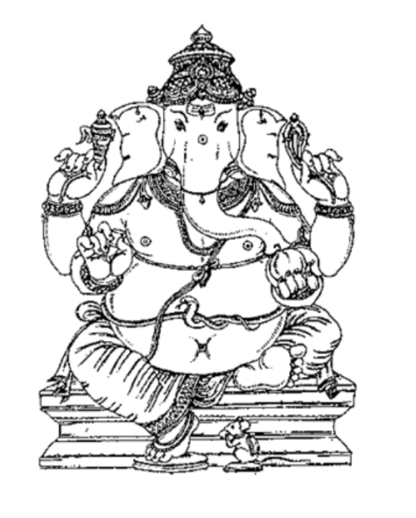 Disegno da colorare: Mitologia indù: Ganesh (Dei e Dee) #96862 - Pagine da Colorare Stampabili Gratuite