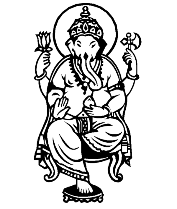Disegno da colorare: Mitologia indù: Ganesh (Dei e Dee) #96889 - Pagine da Colorare Stampabili Gratuite