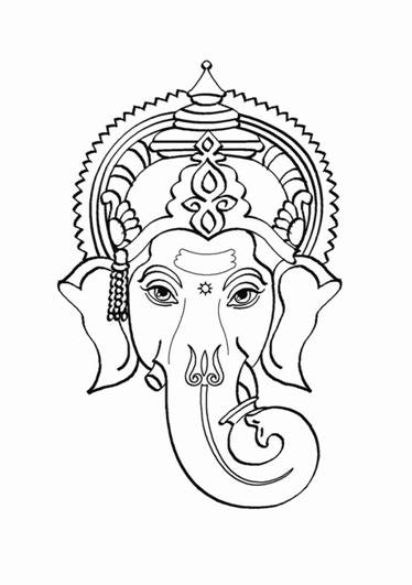 Disegno da colorare: Mitologia indù: Ganesh (Dei e Dee) #96920 - Pagine da Colorare Stampabili Gratuite