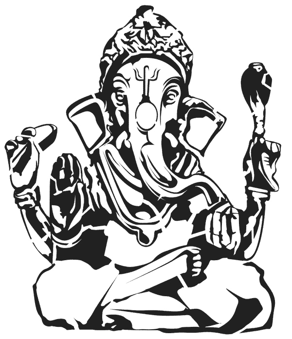 Disegno da colorare: Mitologia indù: Ganesh (Dei e Dee) #96941 - Pagine da Colorare Stampabili Gratuite