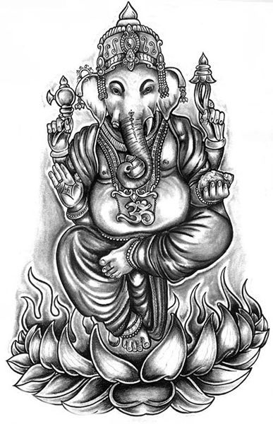 Disegno da colorare: Mitologia indù: Ganesh (Dei e Dee) #97043 - Pagine da Colorare Stampabili Gratuite