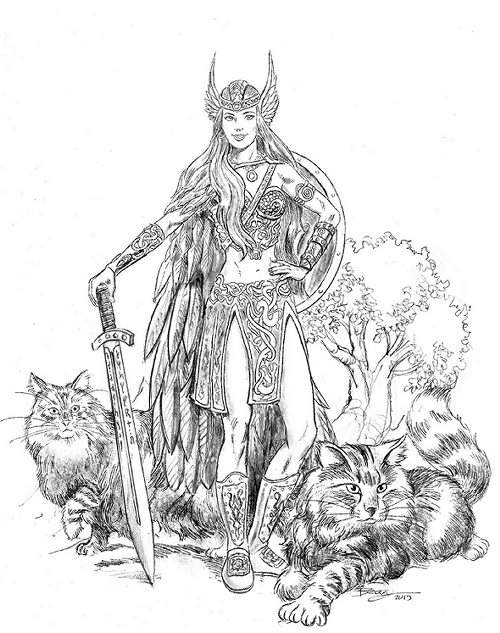 Disegno da colorare: Mitologia nordica (Dei e Dee) #110477 - Pagine da Colorare Stampabili Gratuite