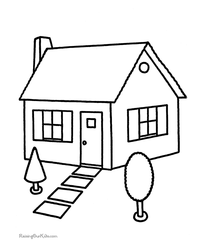 Disegno da colorare: Casa (Edifici e architettura) #64623 - Pagine da Colorare Stampabili Gratuite