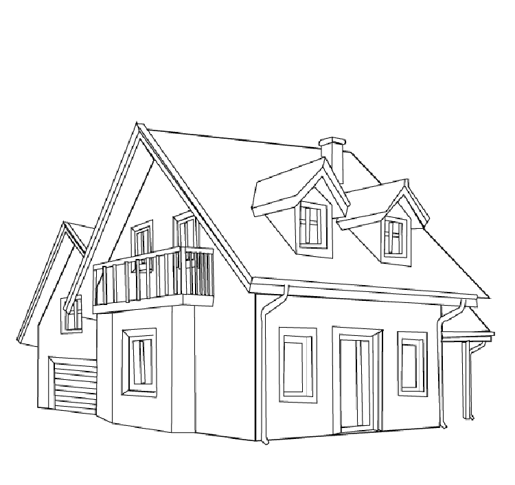 Disegno da colorare: Casa (Edifici e architettura) #64732 - Pagine da Colorare Stampabili Gratuite