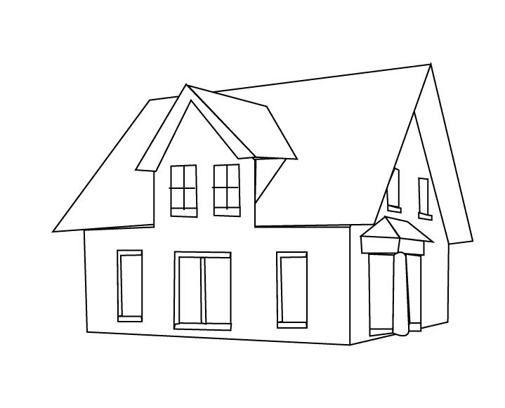 Disegno da colorare: Casa (Edifici e architettura) #64738 - Pagine da Colorare Stampabili Gratuite