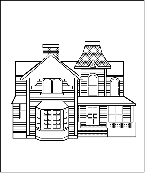 Disegno da colorare: Casa (Edifici e architettura) #64743 - Pagine da Colorare Stampabili Gratuite