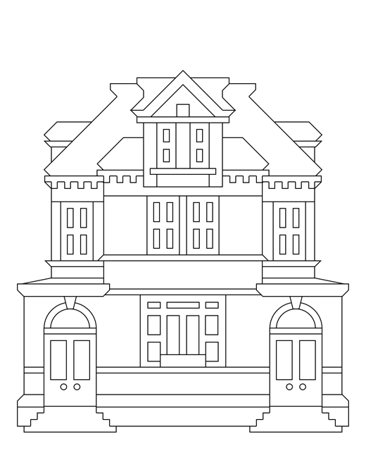 Disegno da colorare: Casa (Edifici e architettura) #64809 - Pagine da Colorare Stampabili Gratuite