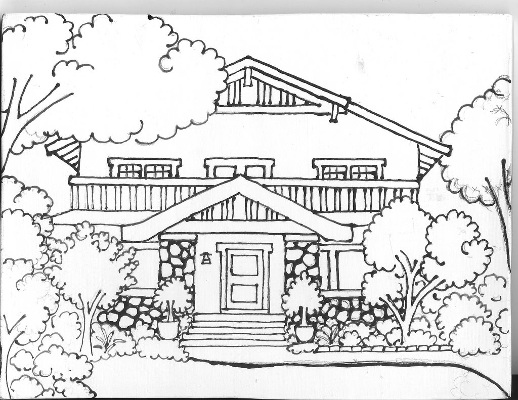Disegno da colorare: Casa (Edifici e architettura) #66459 - Pagine da Colorare Stampabili Gratuite