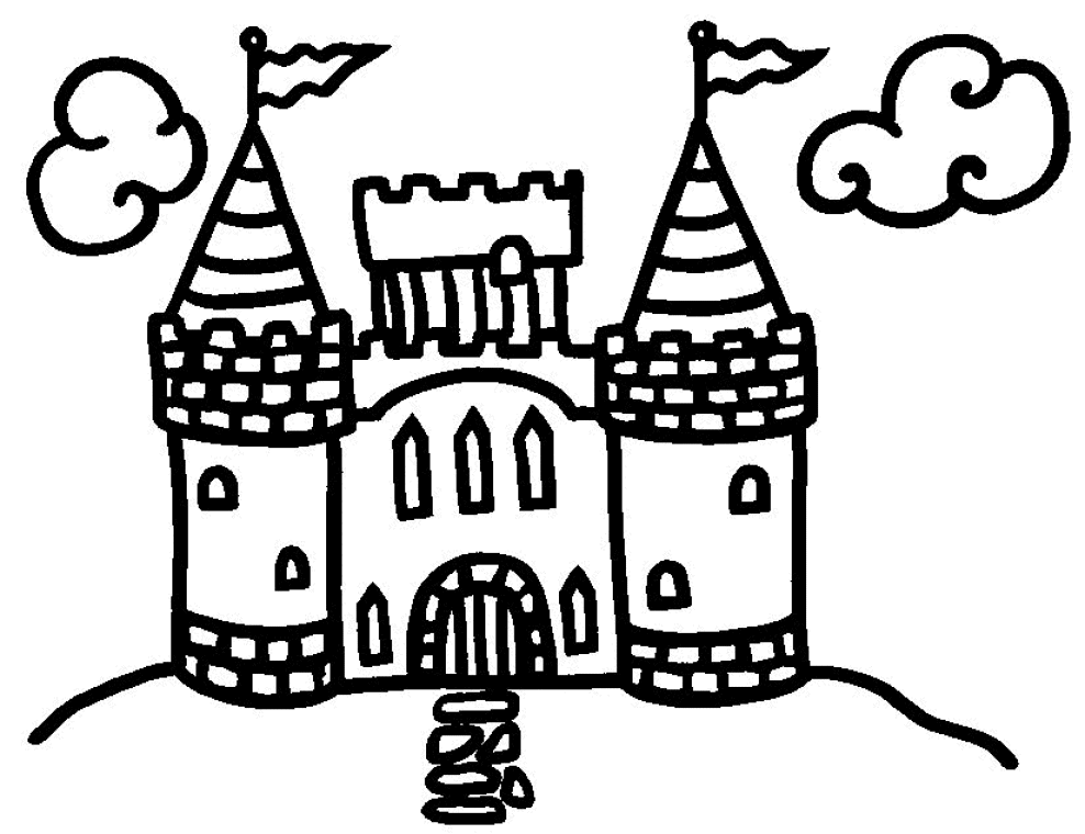 Disegno da colorare: Castello (Edifici e architettura) #62033 - Pagine da Colorare Stampabili Gratuite
