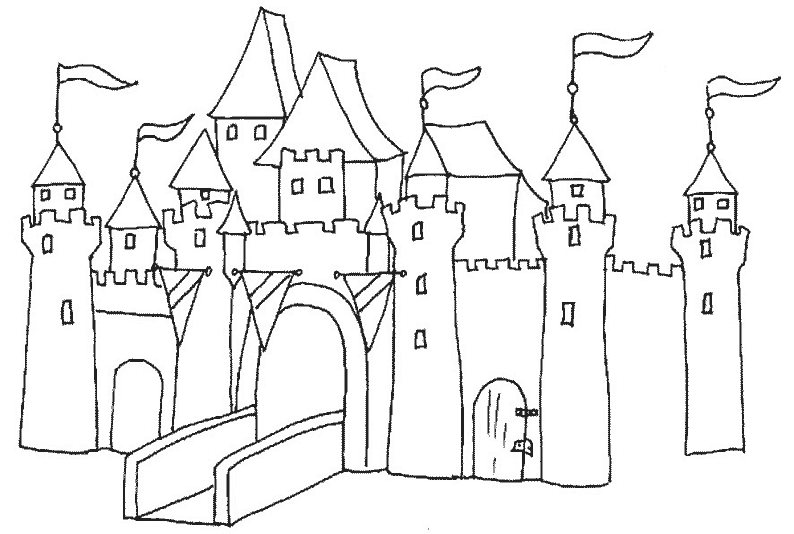 Disegno da colorare: Castello (Edifici e architettura) #62034 - Pagine da Colorare Stampabili Gratuite