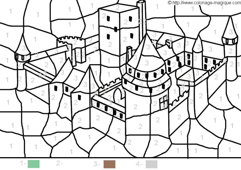 Disegno da colorare: Castello (Edifici e architettura) #62098 - Pagine da Colorare Stampabili Gratuite