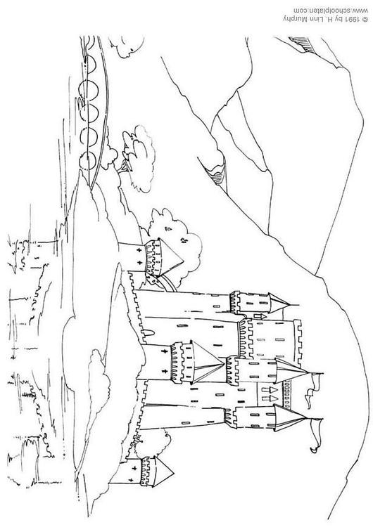 Disegno da colorare: Castello (Edifici e architettura) #62115 - Pagine da Colorare Stampabili Gratuite