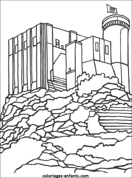 Disegno da colorare: Castello (Edifici e architettura) #62120 - Pagine da Colorare Stampabili Gratuite