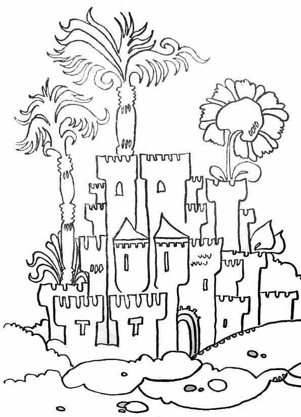 Disegno da colorare: Castello (Edifici e architettura) #62126 - Pagine da Colorare Stampabili Gratuite